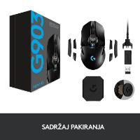Miška LOGITECH Gaming G903 Hero, bežični, 25600dpi, črni, USB