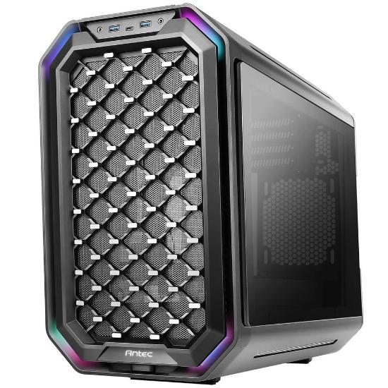 Ohišje ANTEC Dark Cube, MINI, mATX, črno, bez napajalnika