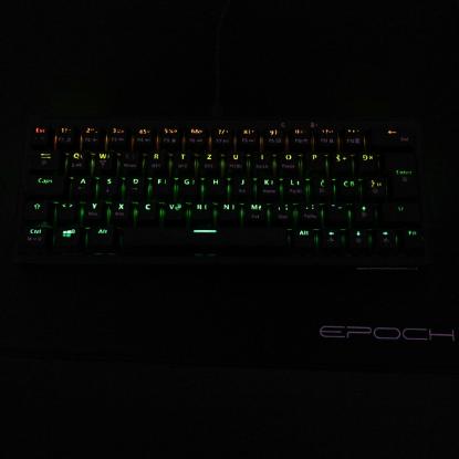 Tipkovnica EPOCH Kari, RGB, mehanička, brezžična, BT, UK/SLO/HR layout, črna, USB