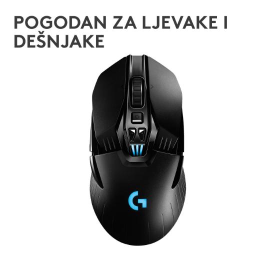 Miška LOGITECH Gaming G903 Hero, bežični, 25600dpi, črni, USB