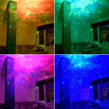 Laserski projektor MIKAMAX Astronaut Star Projector, 8 vrsta projekcija, daljinski upravljač