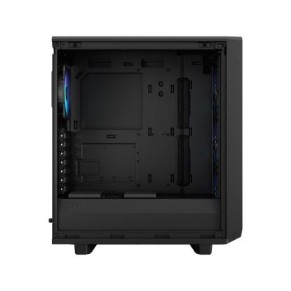 Ohišje FRACTAL DESIGN Meshify 2 Compact Lite RGB TG Light, ATX, črno, bez napajalnika