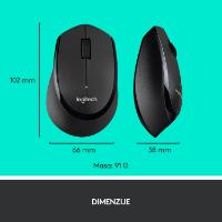 Tipkovnica + miš LOGITECH MK345 Wireless Combo, bežična, crna
