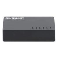 Switch INTELLINET 561747, 10/100/1000 Mbps, 5-port, plastično kućište, kabel Cat6 0,5m