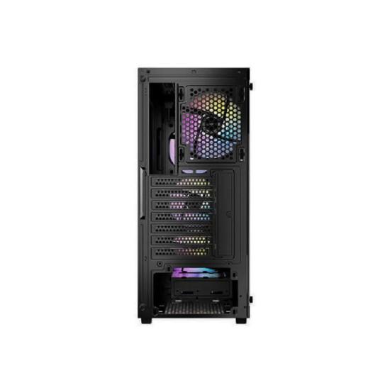 Ohišje EPOCH AX61 Elite, prozor, MIDI, ATX, črno, + 750W Atom V750 napajanje