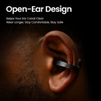 Slušalice AMAZFIT Up, open-ear, bežične, Bluetooth, crne