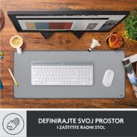 Podloga za miško, LOGITECH Desk Mat Studio, soft, siva