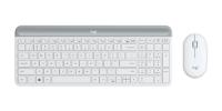 Tipkovnica + miška LOGITECH MK470 Slim Wireless, brezžična, bela