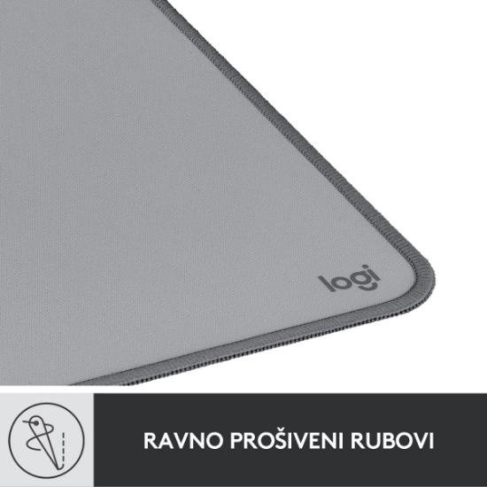Podloga za miško, LOGITECH Desk Mat Studio, soft, siva