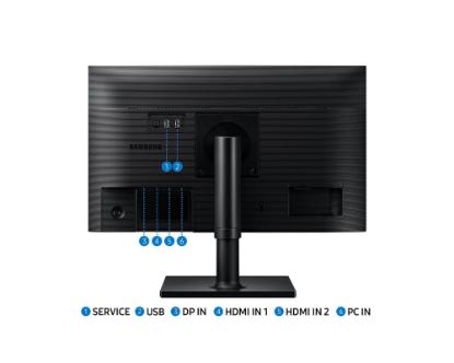 Monitor 27" SAMSUNG LF27T450FQRXEN, FHD, IPS, 75Hz, 5ms, 250cd/m2, 1000:1, pivot, črni