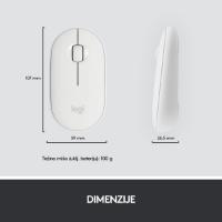 Tipkovnica + miška LOGITECH MK470 Slim Wireless, brezžična, bela
