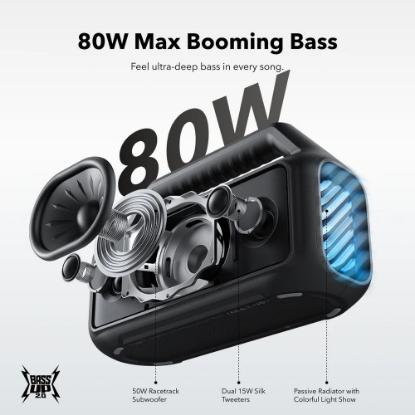 Zvučnik ANKER SoundCore Boom 2, BT, 80W, vodootporan, crni
