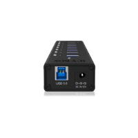 USB HUB ICY BOX IB-AC618, 7-portni 3.0, zunanji adapter za električno napajanje