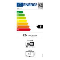Gaming monitor 27" LC POWER LC-M27QC, QHD, VA, 180Hz, 1ms, 300cd/m2, FreeSync, ukrivljen, črni