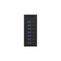 USB HUB ICY BOX IB-AC618, 7-portni 3.0, zunanji adapter za električno napajanje