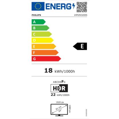 Gaming monitor 23.8" PHILIPS 24M2N3200S/00, FHD, IPS, 180Hz, 1ms, 300cd/m2, FreeSync, zvočnici, črni