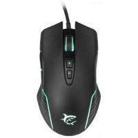 Miška WHITE SHARK Azarah, 6400dpi, optički, žičani, črni