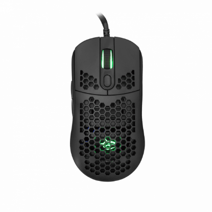 Miška WHITE SHARK Galahad GM-5007, 6400dpi, RGB, optički, žičani, črni