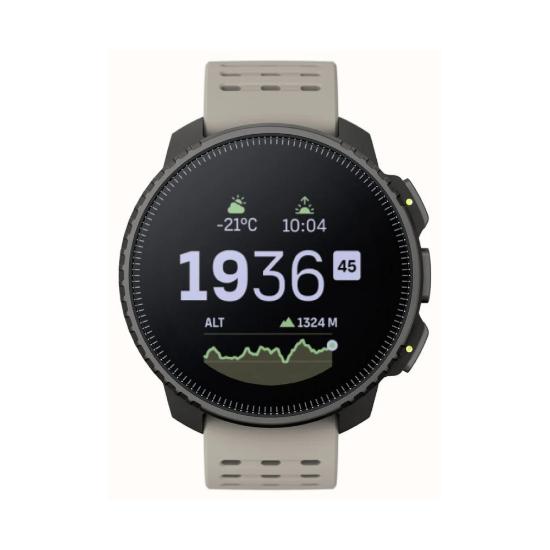 Pametna ura SUUNTO Vertical Steel Solar Sand, 1,4", GPS, sivi