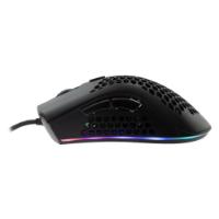 Miška BARACUDA BGM-031 Coral, RGB, optički, 12800dpi, črni