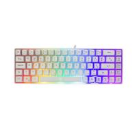 Tipkovnica WHITE SHARK GK-2201 Ronin, RGB, membranska, SLO/HR/US layout, bela, USB
