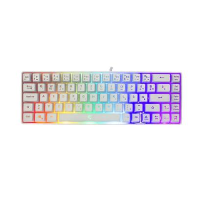 Tipkovnica WHITE SHARK GK-2201 Ronin, RGB, membranska, SLO/HR/US layout, bela, USB