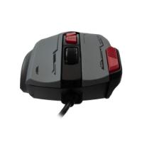 Miška BARACUDA BGM-047 Manta, RGB, optički, 12800dpi, sivi