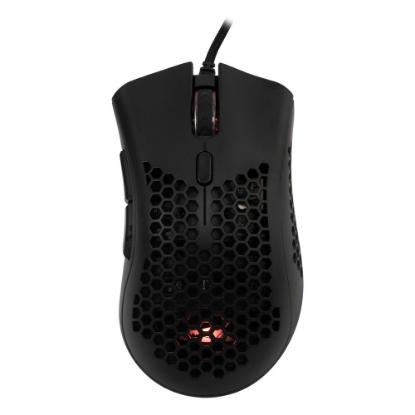Miška BARACUDA BGM-031 Coral, RGB, optički, 12800dpi, črni