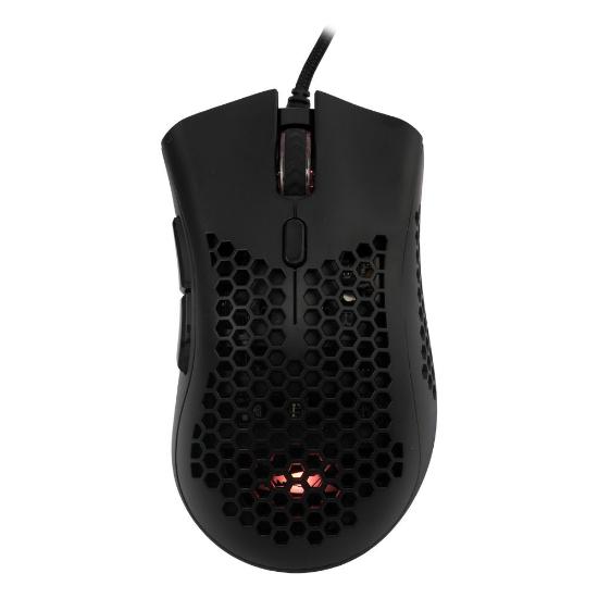 Miška BARACUDA BGM-031 Coral, RGB, optički, 12800dpi, črni