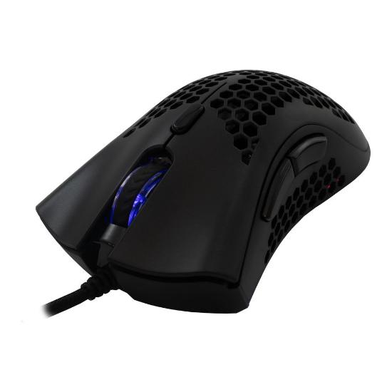 Miška BARACUDA BGM-031 Coral, RGB, optički, 12800dpi, črni