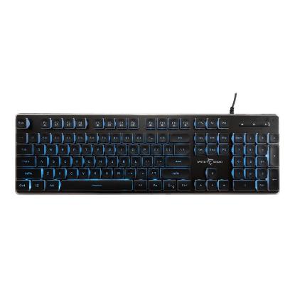 Tipkovnica WHITE SHARK GK-003141 Tachi, membranska, US Layout, USB, črna