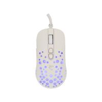 Miška WHITE SHARK Tristan 2, optički, 12800dpi, beli