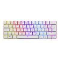 Tipkovnica WHITE SHARK GK-2022 Shinobi, RGB, smeđi switch, mehanička, UK layout, bela, USB