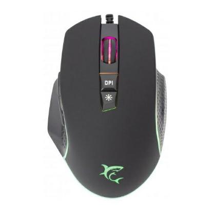 Miška WHITE SHARK Gareth GM-5009, 6400dpi, optički, žičani, črni