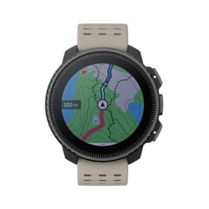 Pametna ura SUUNTO Vertical Steel Solar Sand, 1,4", GPS, sivi