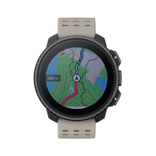 Pametna ura SUUNTO Vertical Steel Solar Sand, 1,4", GPS, sivi