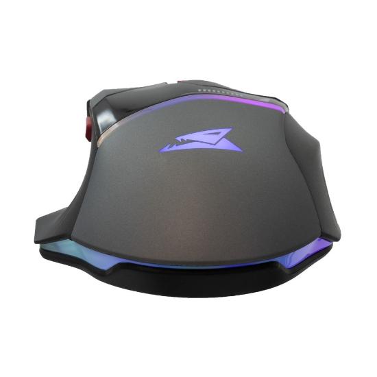 Miška BARACUDA BGM-047 Manta, RGB, optički, 12800dpi, sivi