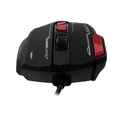 Miška BARACUDA BGM-041 Manta, RGB, optički, 12800dpi, črni