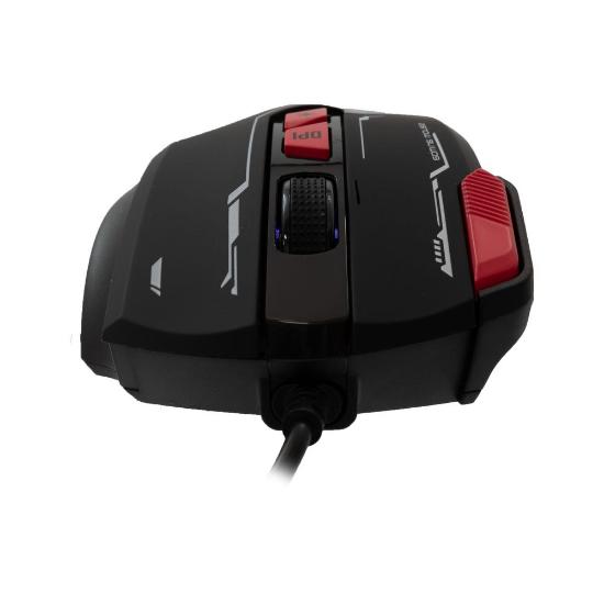 Miška BARACUDA BGM-041 Manta, RGB, optički, 12800dpi, črni