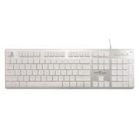 Tipkovnica WHITE SHARK GK-003241 Tachi, membranska, US Layout, USB, bela