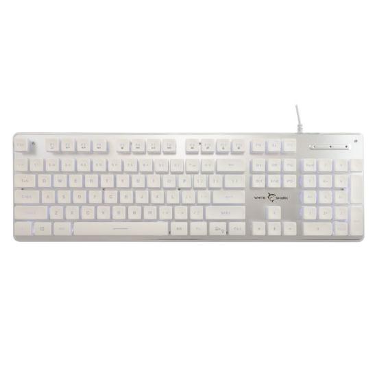Tipkovnica WHITE SHARK GK-003241 Tachi, membranska, US Layout, USB, bela