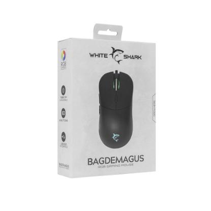 Miška WHITE SHARK GM-5010 Bagdemagus, RGB, 7200dpi, črni, USB