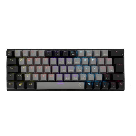 Tipkovnica WHITE SHARK GK-002712 Wakizashi, RGB, crveni switch, mehanička, UK/SLO/HR, sivo-črna