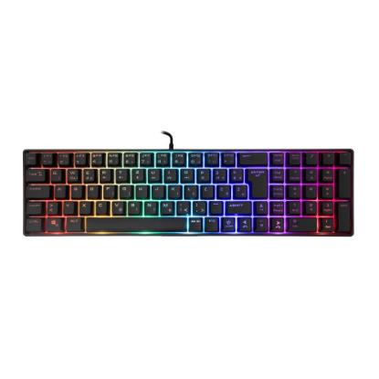 Tipkovnica WHITE SHARK GK-001214 Gladius , RGB, membranska, UK/SLO/HR layout, USB, črna