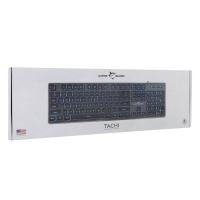 Tipkovnica WHITE SHARK GK-003141 Tachi, membranska, US Layout, USB, črna