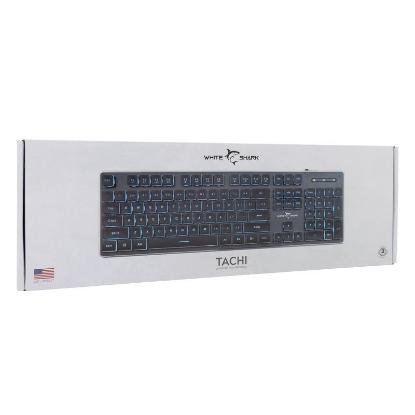 Tipkovnica WHITE SHARK GK-003141 Tachi, membranska, US Layout, USB, črna