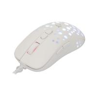 Miška WHITE SHARK Tristan 2, optički, 12800dpi, beli