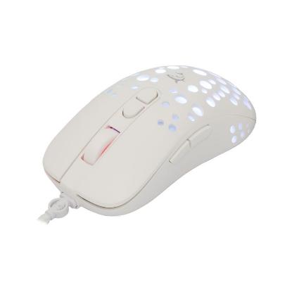 Miška WHITE SHARK Tristan 2, optički, 12800dpi, beli