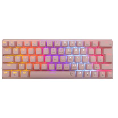 Tipkovnica WHITE SHARK GK-002421 Wakizashi, RGB, plavi switch, mehanička, US layout, roza, USB