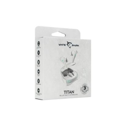 slušalke WHITE SHARK GEB-TWS96 Titan, in-ear, ANC, brezžične, bluetooth, bele